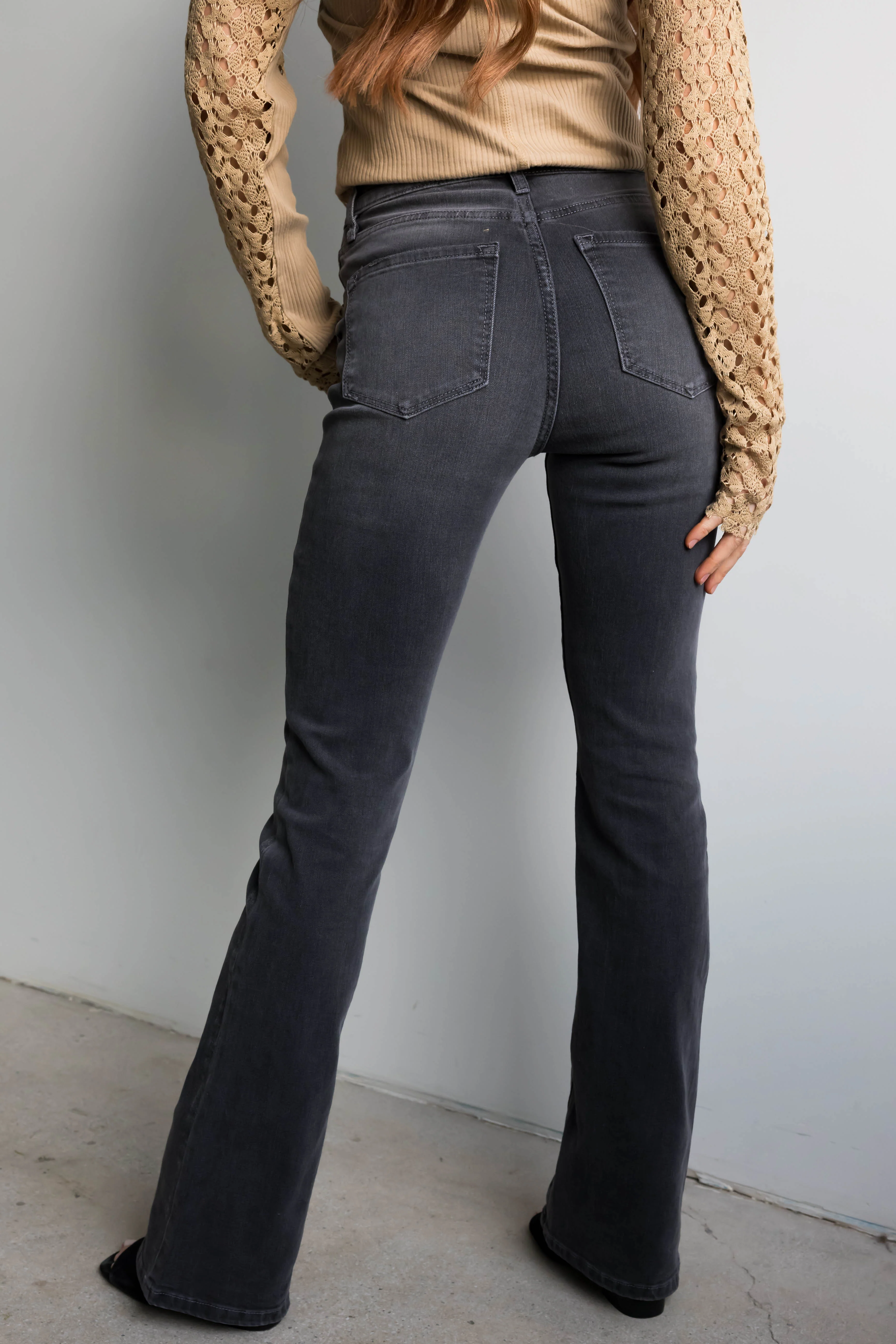 KanCan Graphite High Rise Button Fly Bootcut Jeans - Image 8