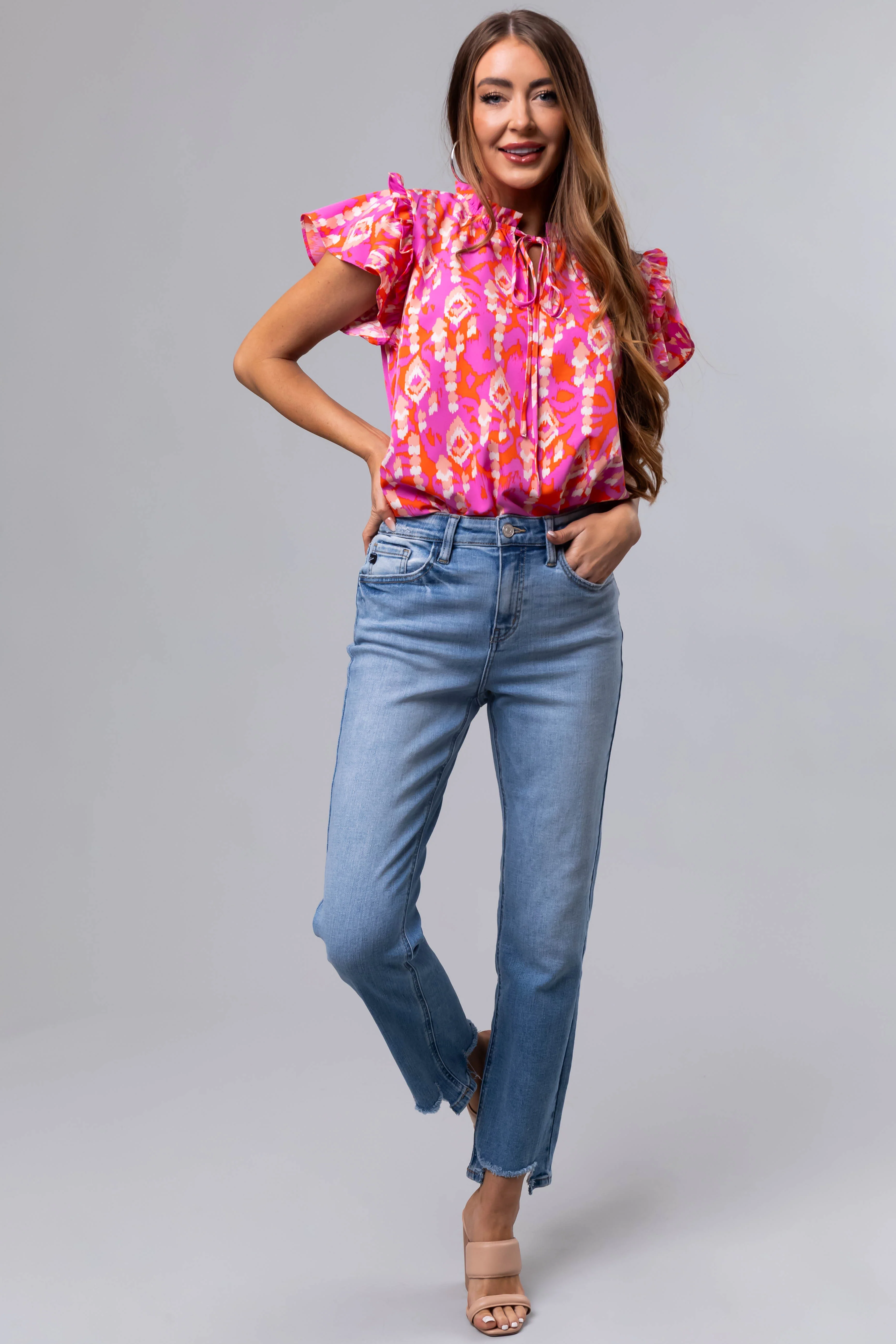 KanCan High Rise Straight Leg Jeans - Image 6