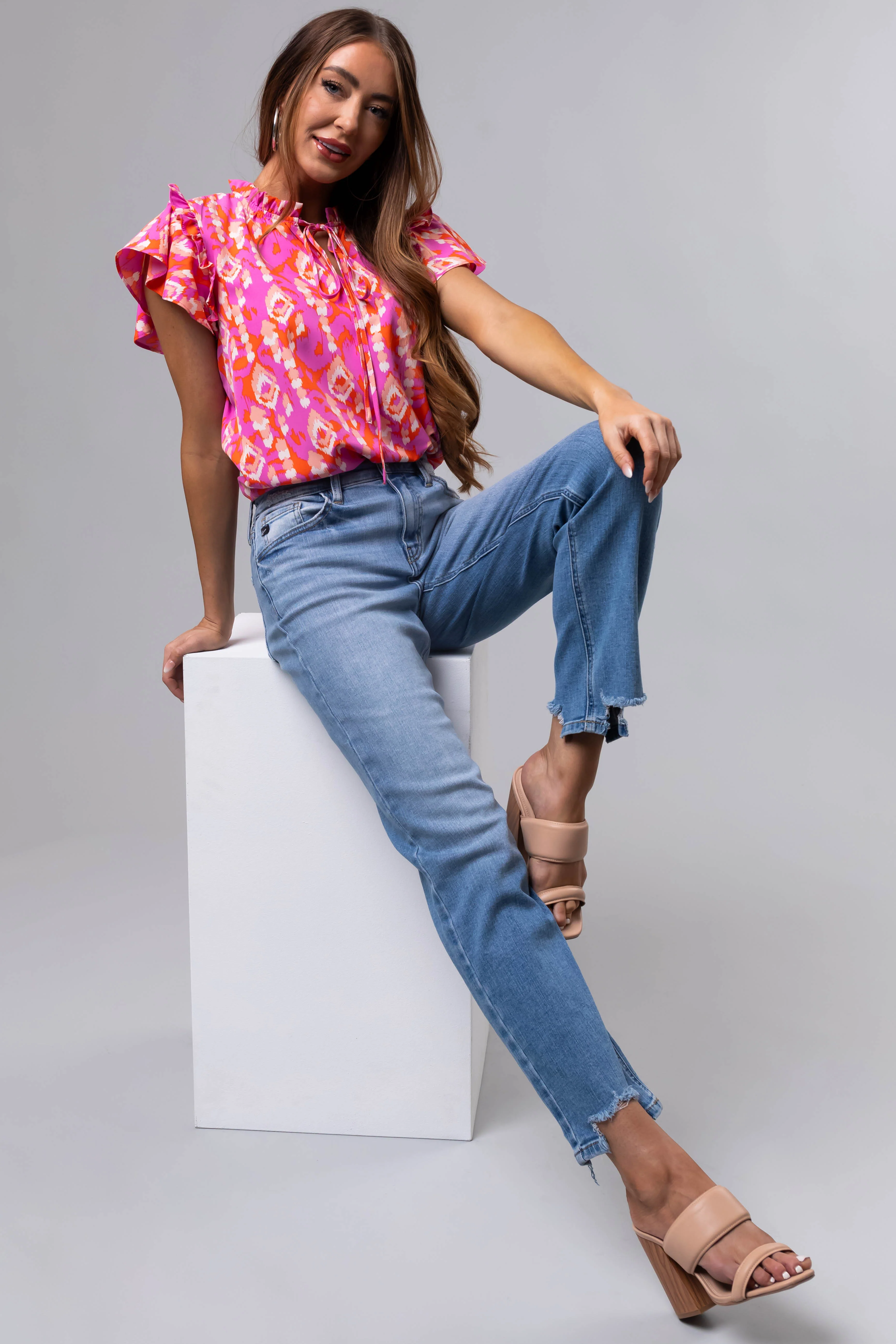 KanCan High Rise Straight Leg Jeans - Image 7