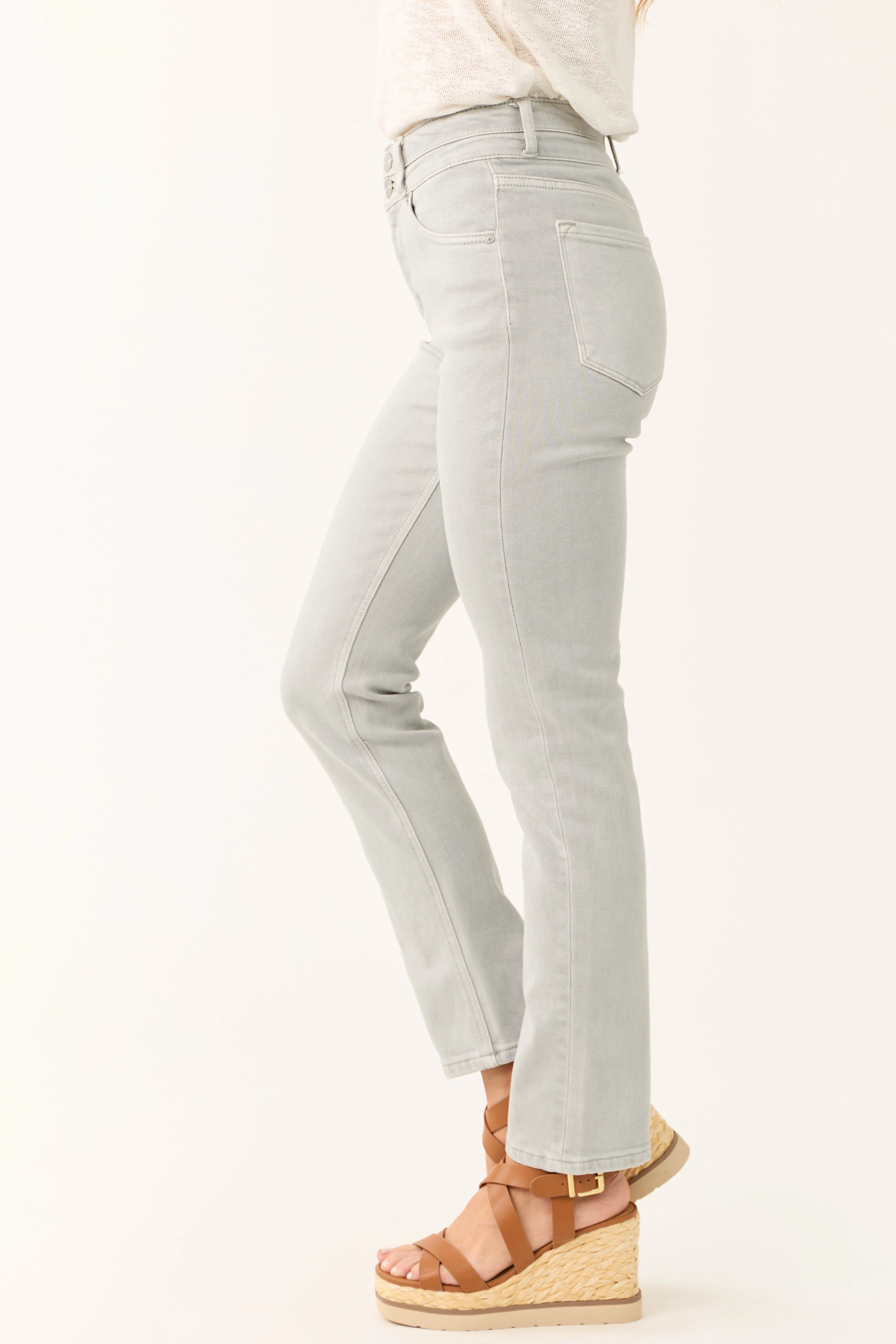 KanCan Steel High Rise Straight Leg Jeans - Image 3