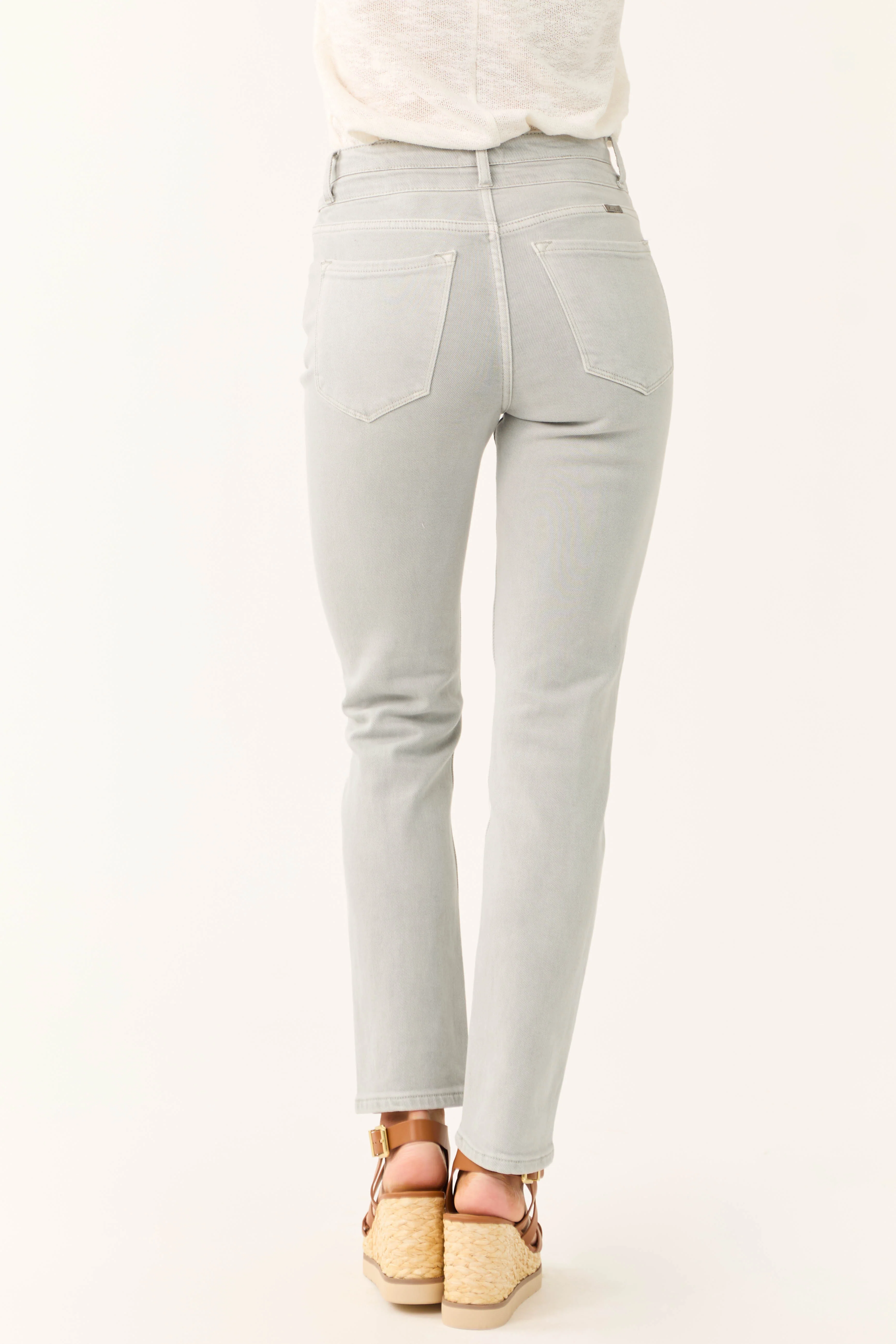 KanCan Steel High Rise Straight Leg Jeans - Image 4