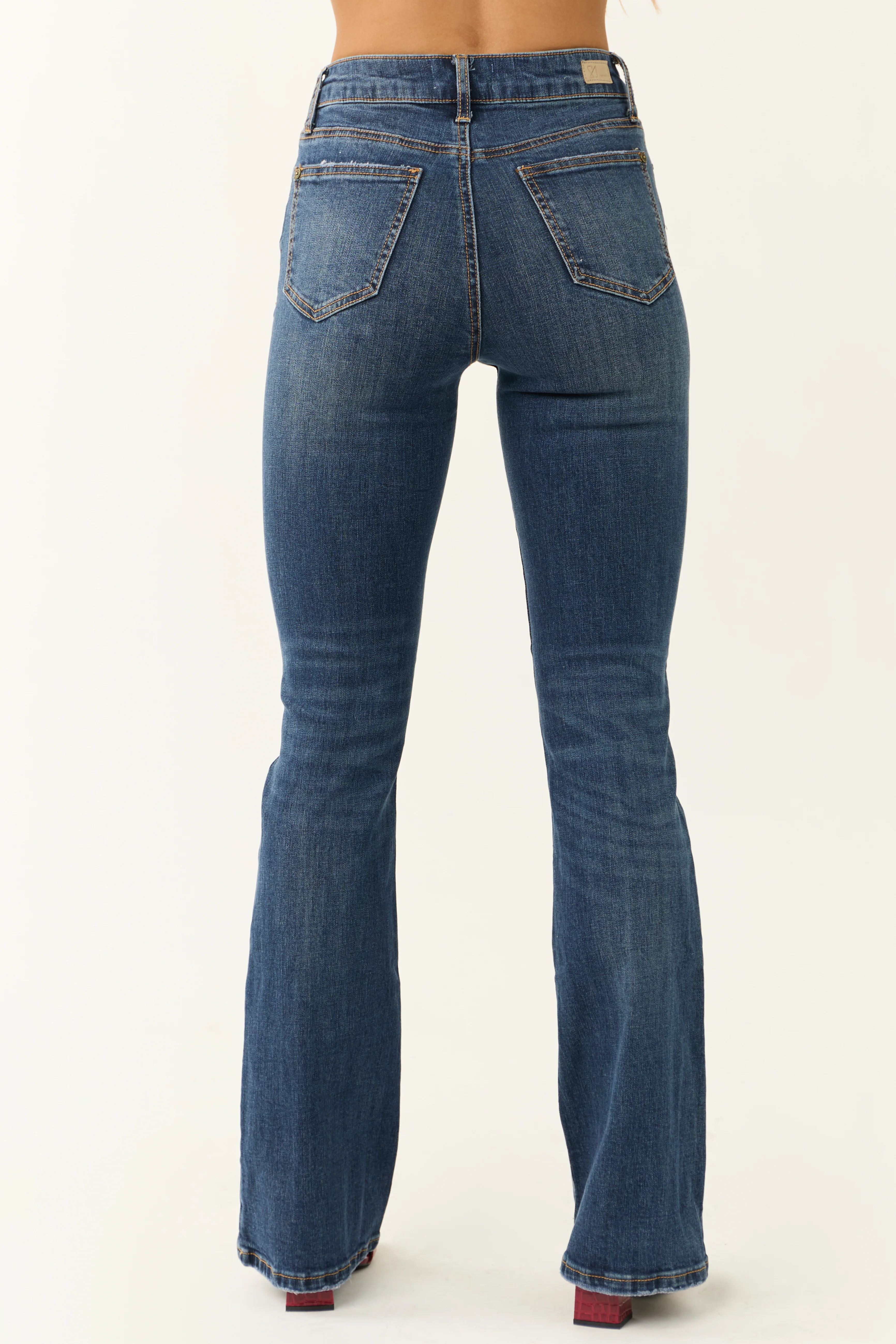 Special A Medium Wash High Rise Bootcut Jeans - Image 4